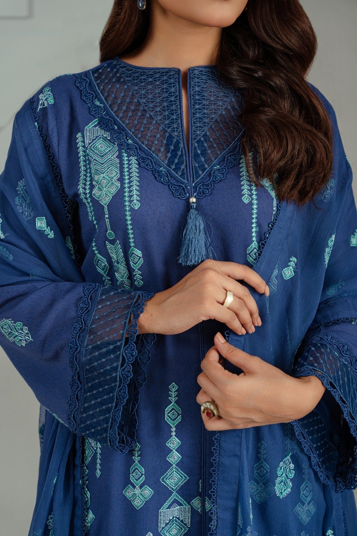 Taana Baana | Manzil Winter |  S3391A - Ladies Clothes - Maria Faisal