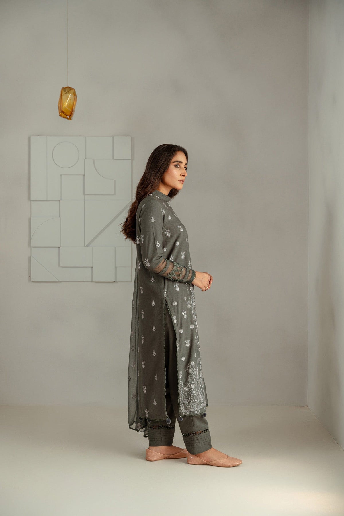 Taana Baana | Manzil Winter |  S3390A - Designer Dress with Intricate embroidery and embellishments. Shop elegent wedding dress at Maria Faisal.