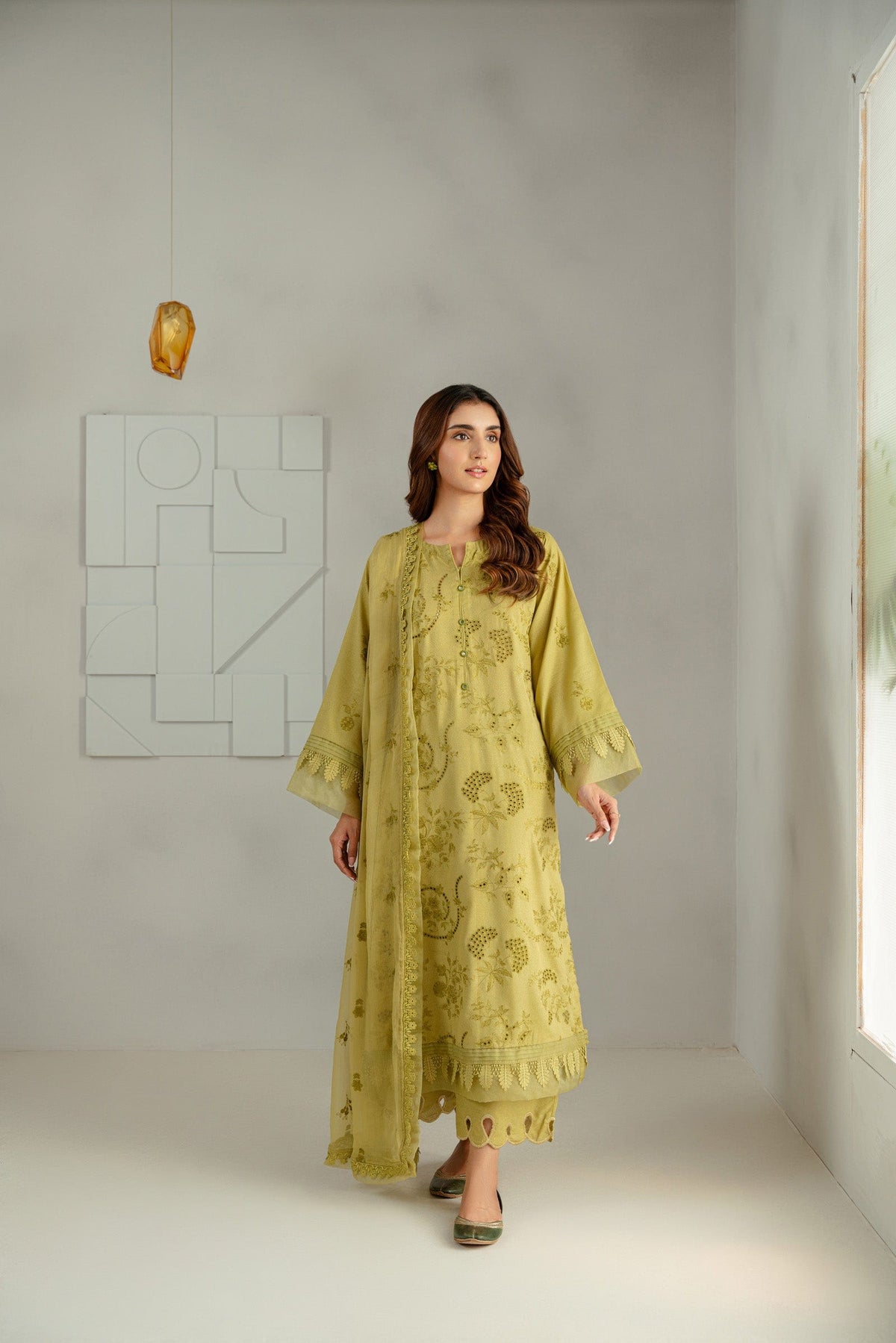 Taana Baana | Manzil Winter |  C3416A - Designer Dress with Intricate embroidery and embellishments. Shop elegent wedding dress at Maria Faisal.