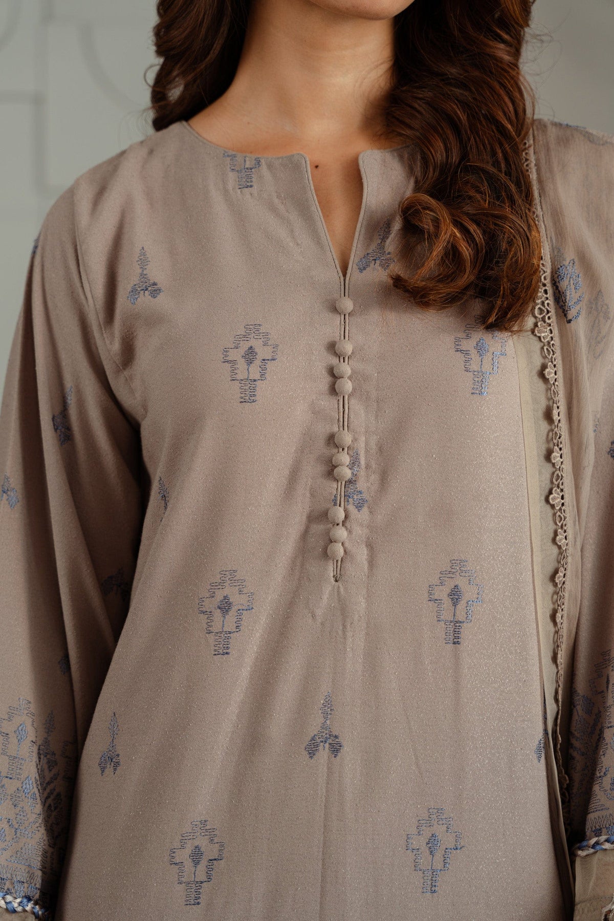 Taana Baana | Manzil Winter |  C3415A - Designer Dress with Intricate embroidery and embellishments. Shop elegent wedding dress at Maria Faisal.