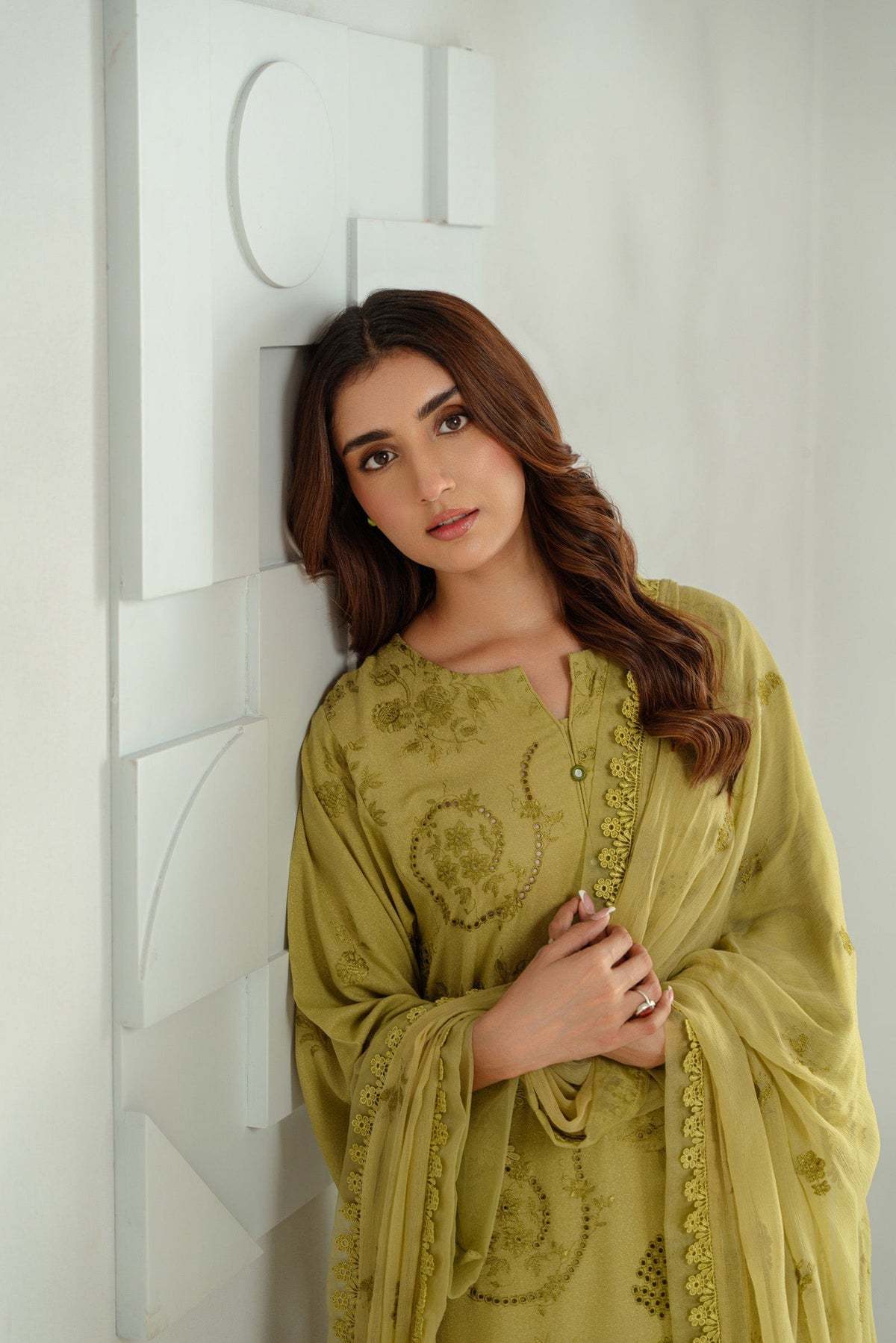 Taana Baana | Manzil Winter |  C3416A - Designer Dress with Intricate embroidery and embellishments. Shop elegent wedding dress at Maria Faisal.