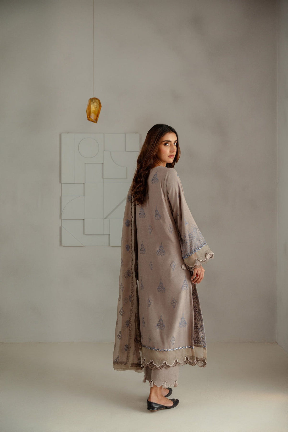 Taana Baana | Manzil Winter |  C3415A - Designer Dress with Intricate embroidery and embellishments. Shop elegent wedding dress at Maria Faisal.