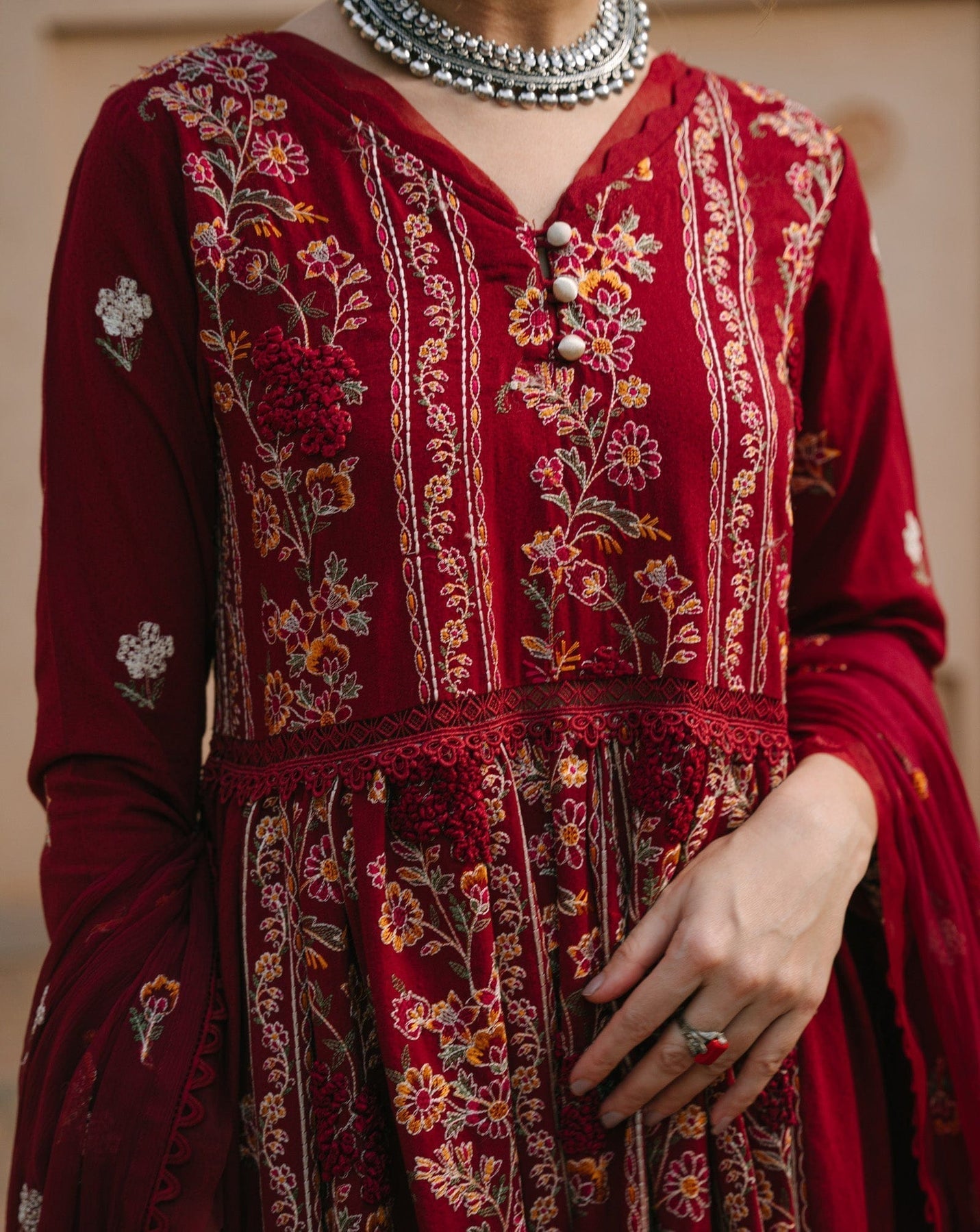 Taana Baana | Manzil Winter |  M3402B - Ladies Clothes - Maria Faisal