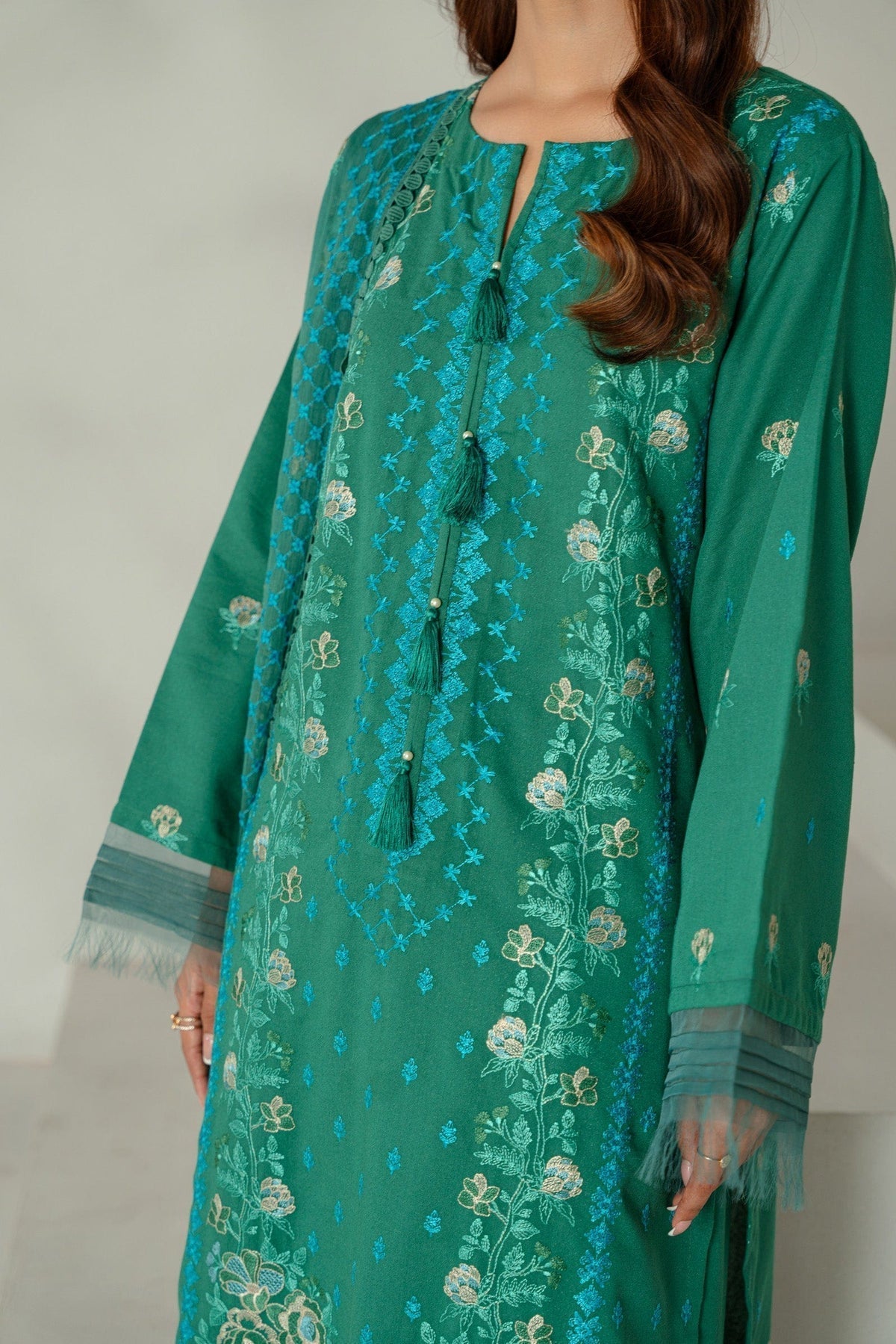 Taana Baana | Manzil Winter |  S3392 - Designer Dress with Intricate embroidery and embellishments. Shop elegent wedding dress at Maria Faisal.