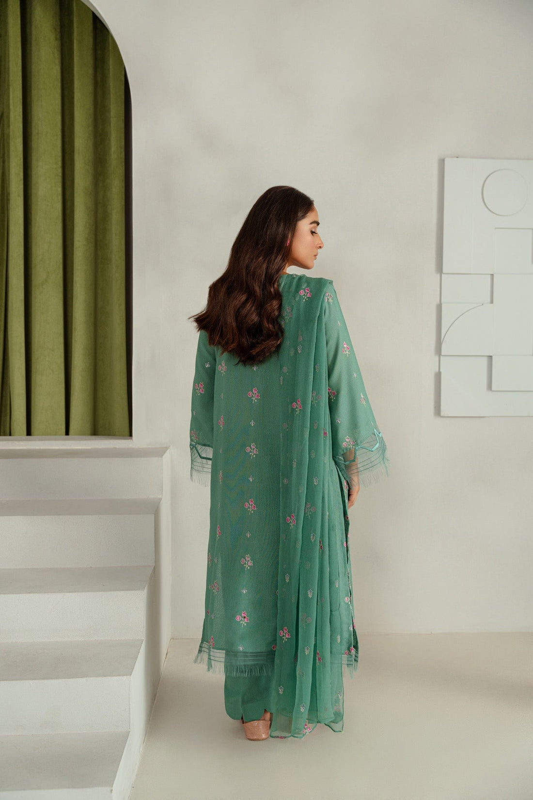 Taana Baana | Manzil Winter |  C3413B - Designer Dress with Intricate embroidery and embellishments. Shop elegent wedding dress at Maria Faisal.