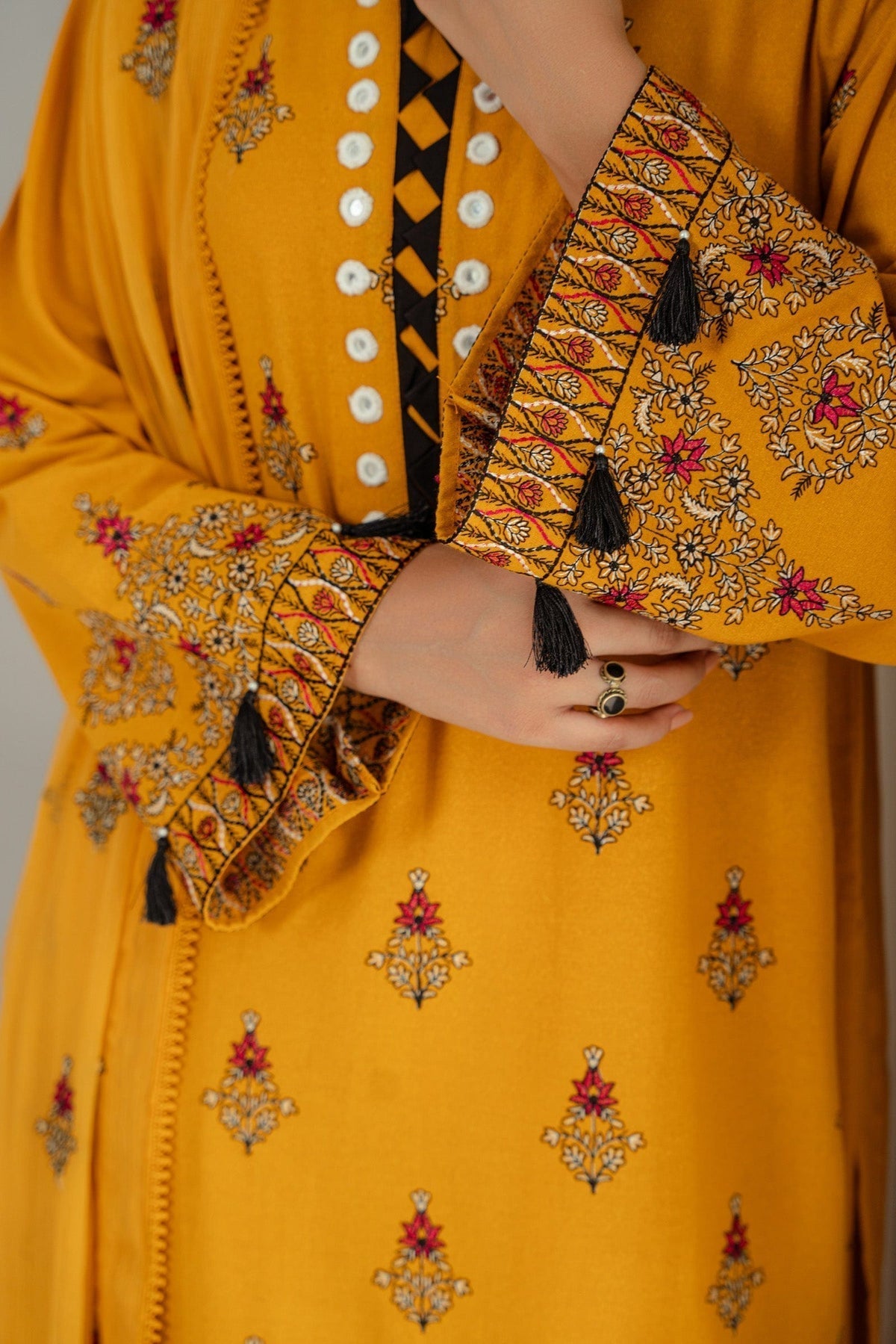 Taana Baana | Manzil Winter |  C3414A - Designer Dress with Intricate embroidery and embellishments. Shop elegent wedding dress at Maria Faisal.