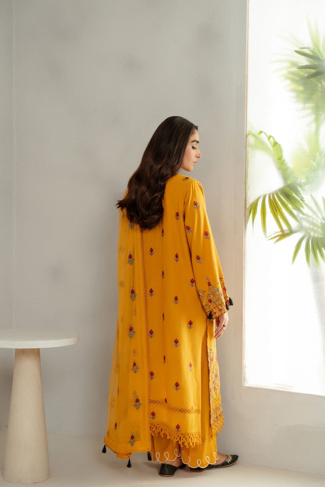 Taana Baana | Manzil Winter |  C3414A - Designer Dress with Intricate embroidery and embellishments. Shop elegent wedding dress at Maria Faisal.