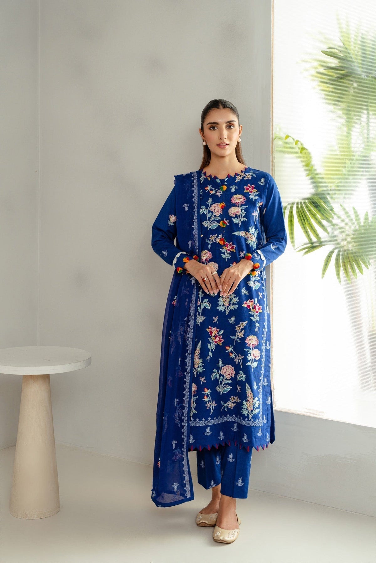 Taana Baana | Manzil Winter |   S3394A - Designer Dress with Intricate embroidery and embellishments. Shop elegent wedding dress at Maria Faisal.