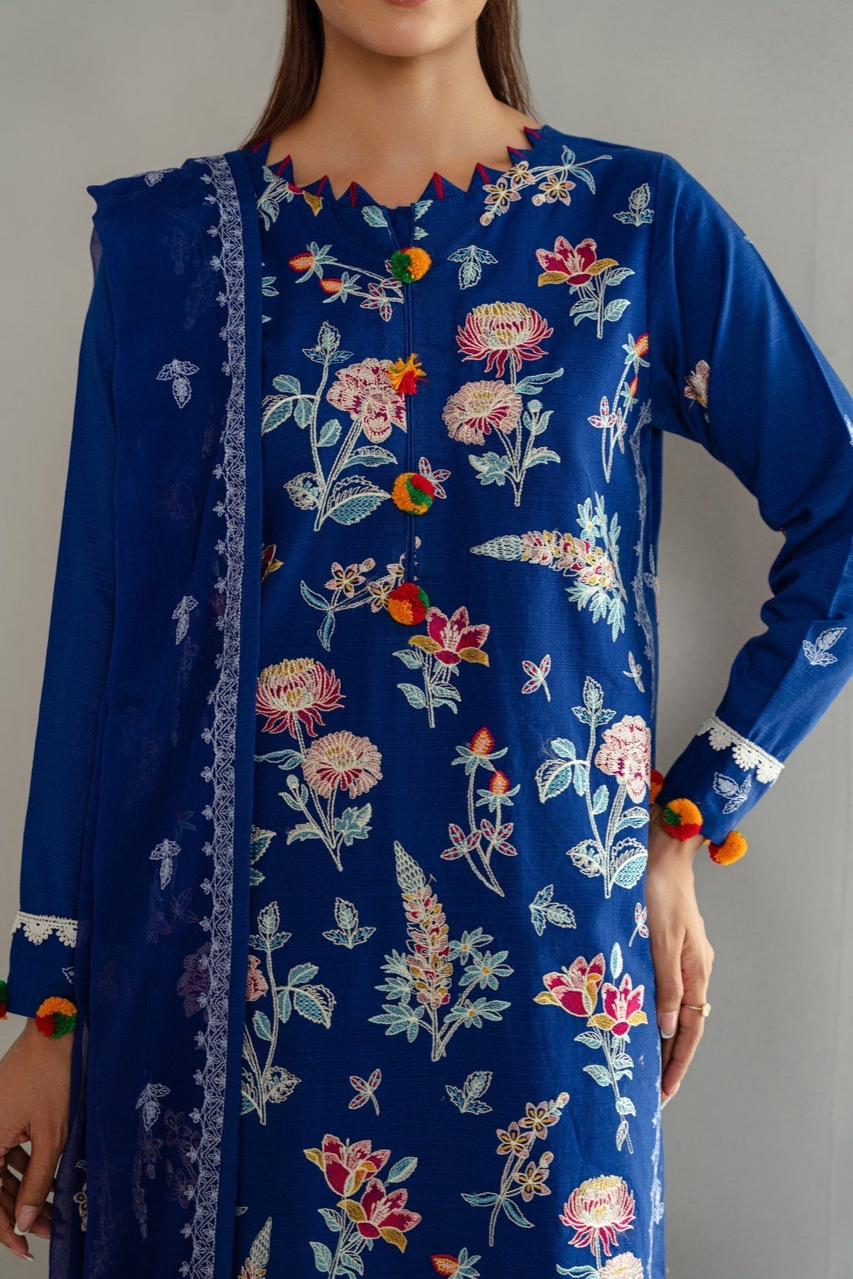 Taana Baana | Manzil Winter |   S3394A - Designer Dress with Intricate embroidery and embellishments. Shop elegent wedding dress at Maria Faisal.