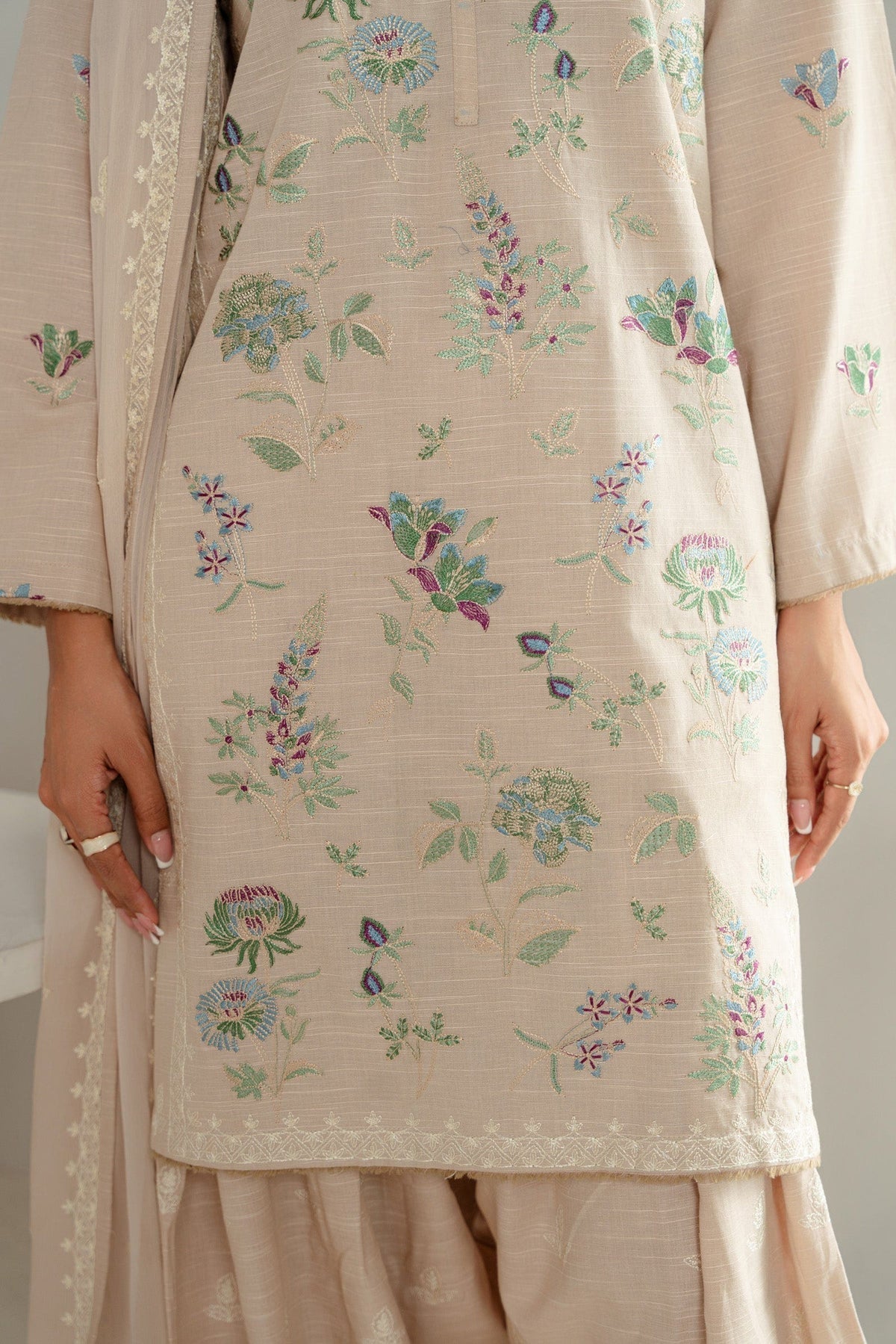 Taana Baana | Manzil Winter |  S3394B - Ladies Clothes - Maria Faisal