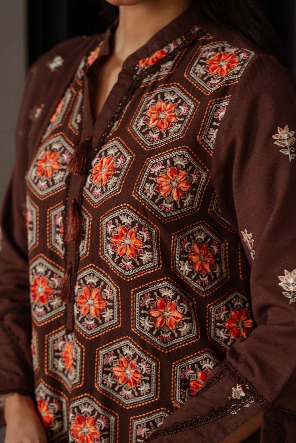 Taana Baana | Manzil Winter |  M3403B - Ladies Clothes - Maria Faisal