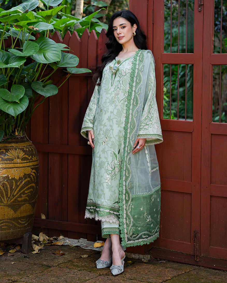 Mushq | La Toscana Casual Pret | Terra Belle - Luxury Dress - available at Maria Faisal in UK and USA.