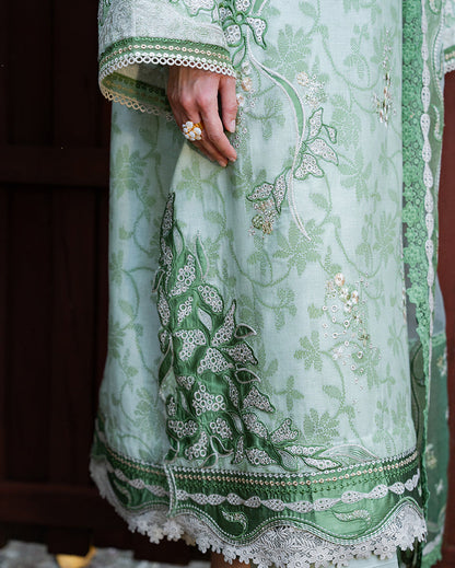 Mushq | La Toscana Casual Pret | Terra Belle - Luxury Dress - available at Maria Faisal in UK and USA.