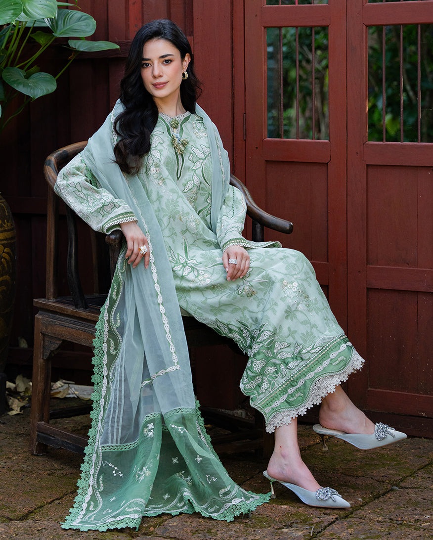 Mushq | La Toscana Casual Pret | Terra Belle - Luxury Dress - available at Maria Faisal in UK and USA.