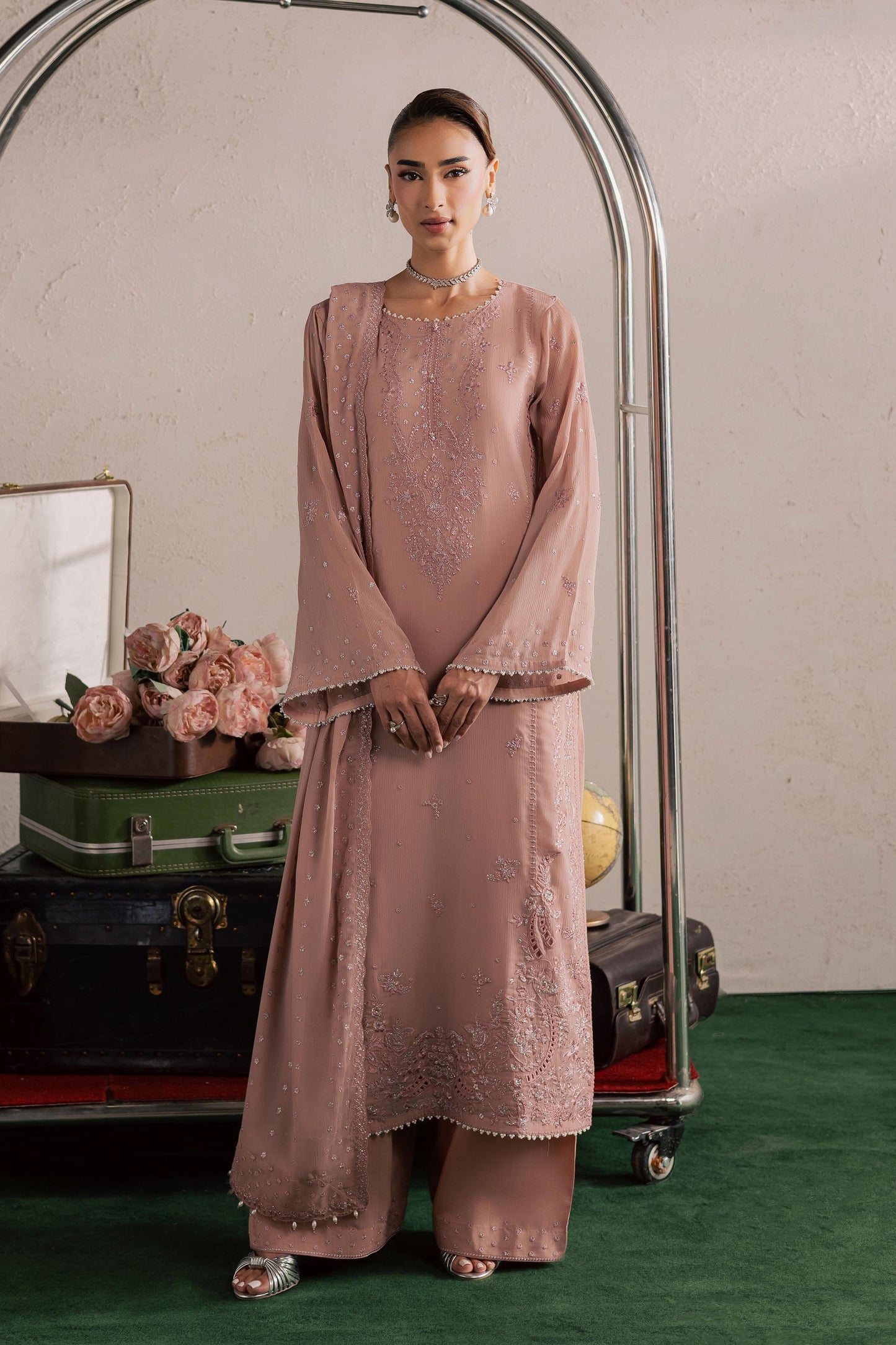 Batik | Festive Eid 26 | Tirna - Luxury Dress - available at Maria Faisal in UK and USA.