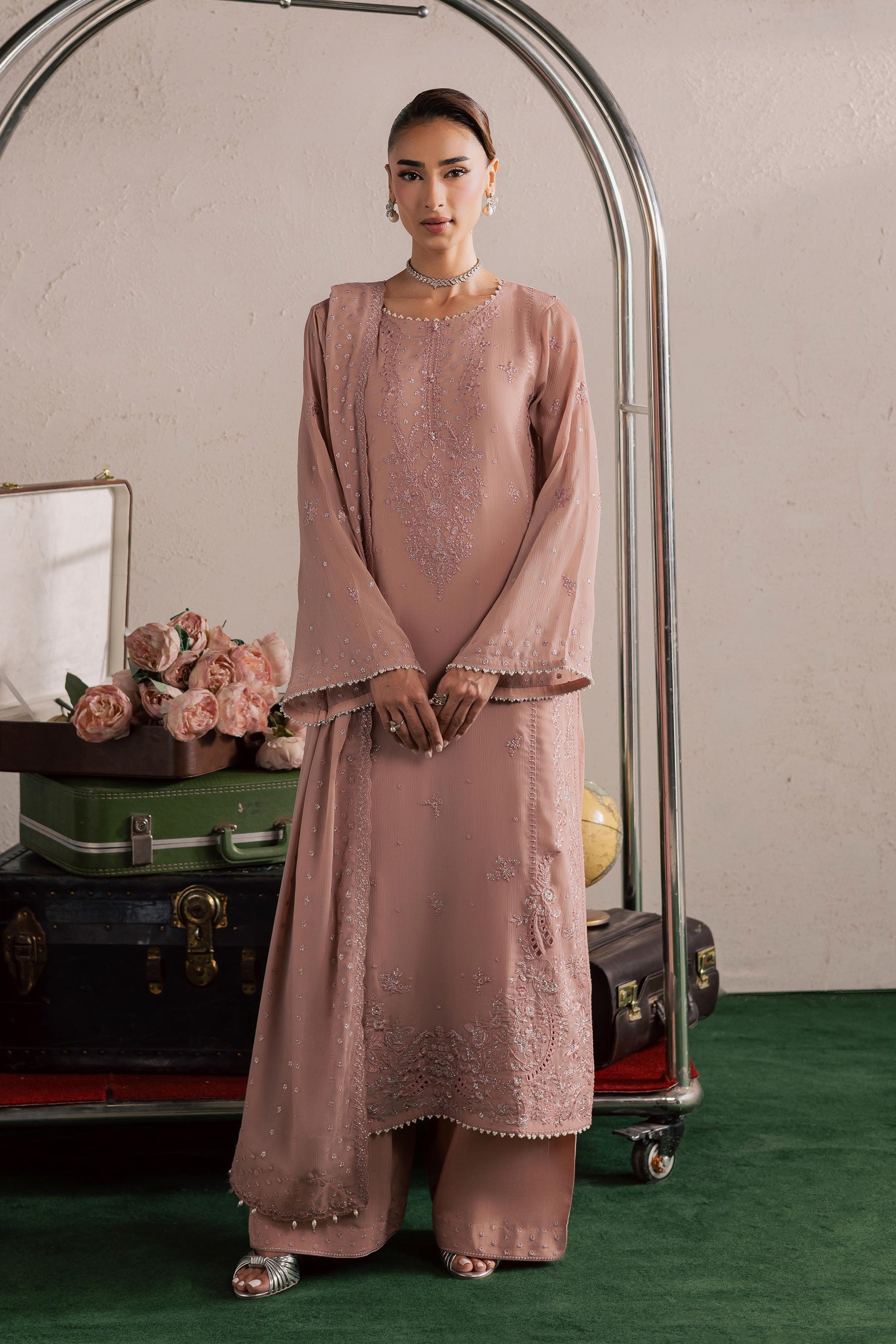 Batik | Festive Eid 26 | Tirna - Luxury Dress - available at Maria Faisal in UK and USA.