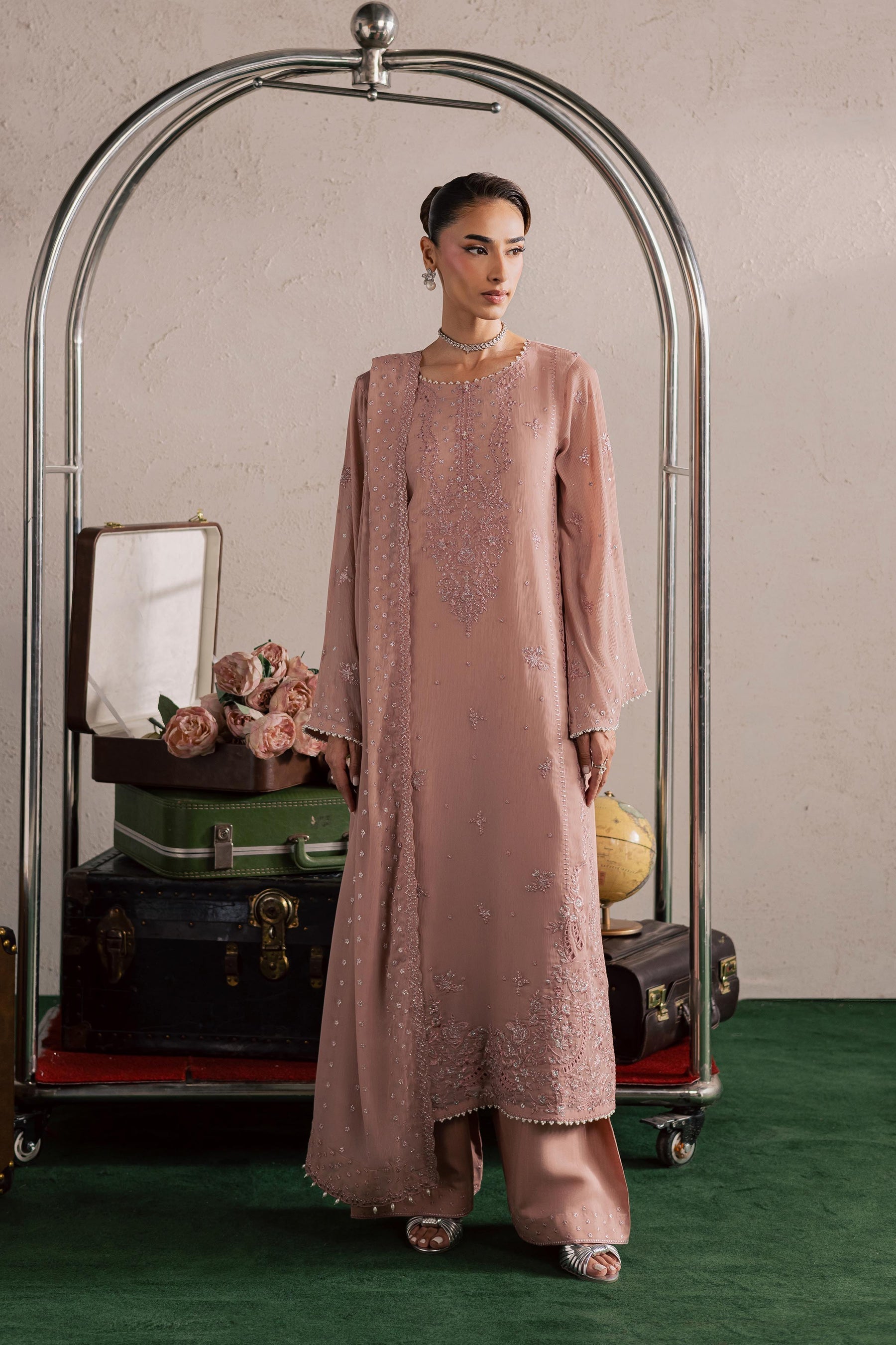 Batik | Festive Eid 26 | Tirna - Luxury Dress - available at Maria Faisal in UK and USA.