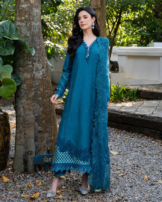 Mushq | La Toscana Casual Pret | Tuscany Tides - Luxury Dress - available at Maria Faisal in UK and USA.