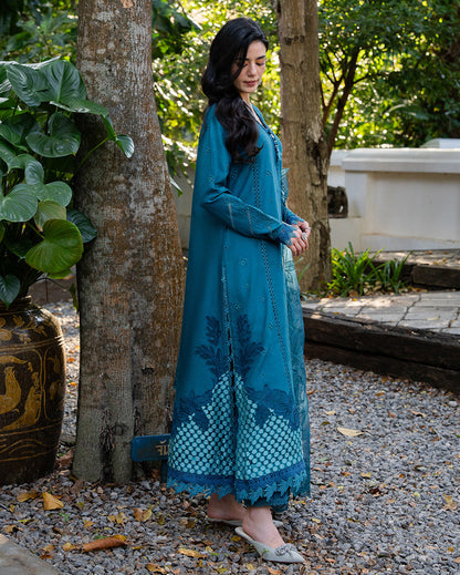 Mushq | La Toscana Casual Pret | Tuscany Tides - Luxury Dress - available at Maria Faisal in UK and USA.