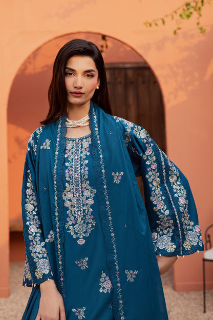 Batik | Festive Eid 26 | Twilight Bloom - Luxury Dress - available at Maria Faisal in UK and USA.