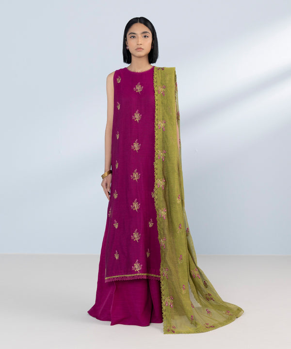 Sapphire | Eid Collection | S63 - Designer Dress with Intricate embroidery and embellishments. Shop elegent wedding dress at Maria Faisal.