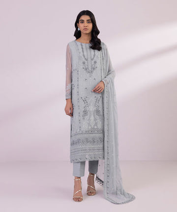 Sapphire | Eid Collection | S32 - Designer Dress with Intricate embroidery and embellishments. Shop elegent wedding dress at Maria Faisal.