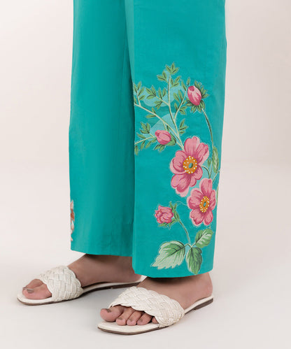 Sapphire | Intermix 2024 | Cambric Suit S-21 - Designer Dress with Intricate embroidery and embellishments. Shop elegent wedding dress at Maria Faisal.