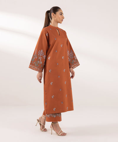 Sapphire | Intermix 2024 | Cambric Suit S-01 - Designer Dress with Intricate embroidery and embellishments. Shop elegent wedding dress at Maria Faisal.