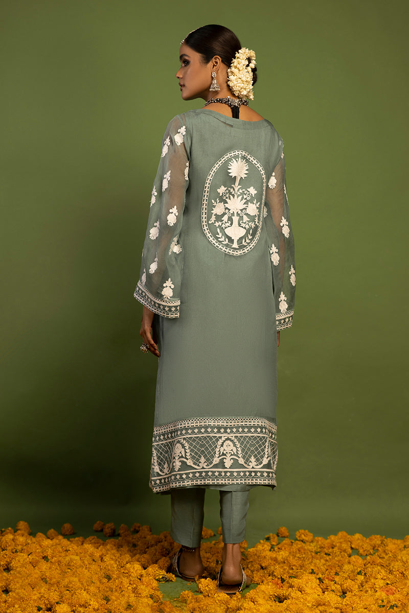 Wardha Saleem | Luxury Pret Traditional Wear | SHAJAR - AARI WORK (2 PC) - Ladies Clothes 