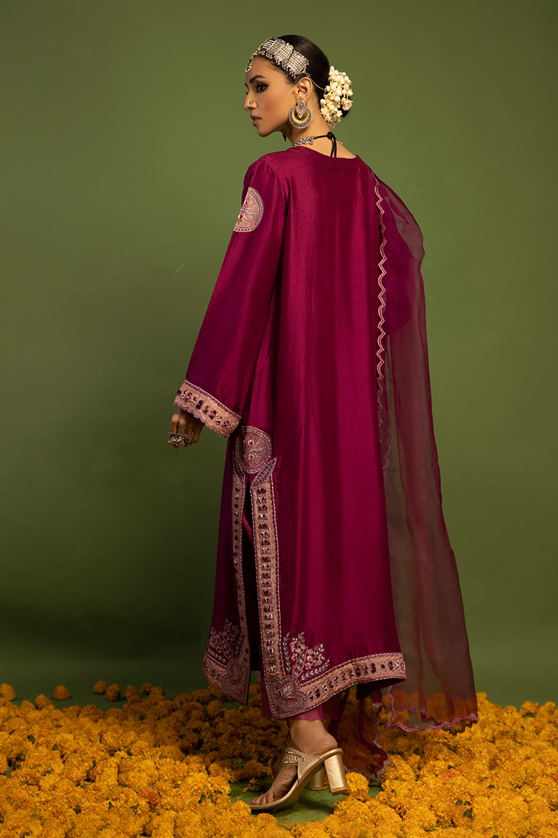 Wardha Saleem | Luxury Pret Traditional Wear | SAANJH - PURE SILK (2 PC) - Ladies Clothes 