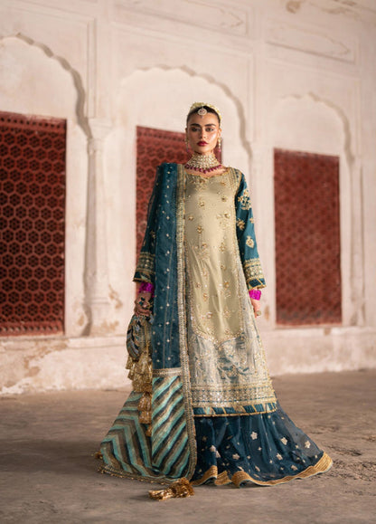 MNR | Zarlish Festive 25 | Rabia Jabbar in Lehar - Formal Dress - available at Maria Faisal in UK and USA.