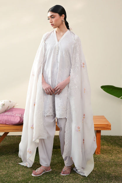 Cross Stitch | Emb Lawn Mahiri 26 | PERSIAN VIOLET - Luxury Dress - available at Maria Faisal in UK and USA.