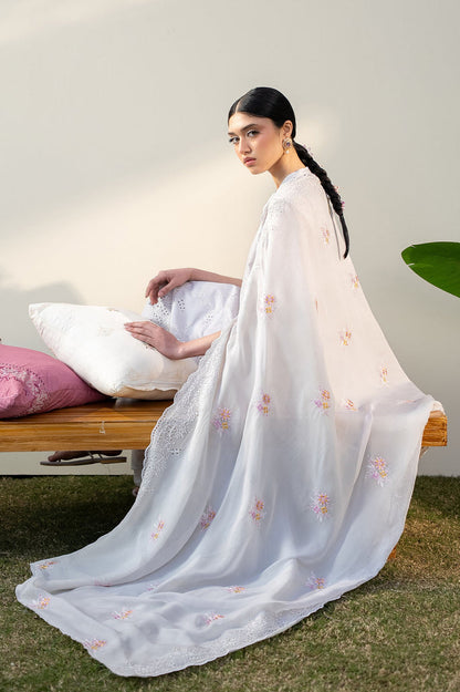 Cross Stitch | Emb Lawn Mahiri 26 | PERSIAN VIOLET - Luxury Dress - available at Maria Faisal in UK and USA.
