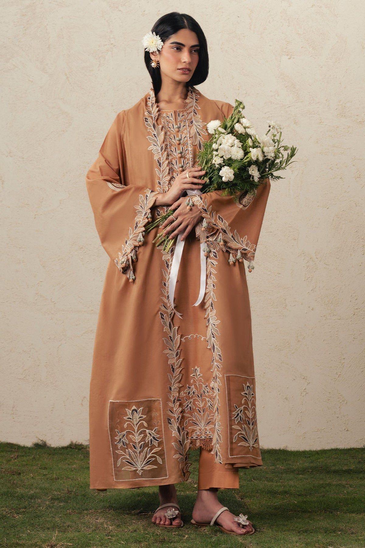 Cross Stitch | The Moonsoon Edit 26 | AMBER DUNE-3PC EMBROIDERED SUIT - Luxury Dress - available at Maria Faisal in UK and USA.