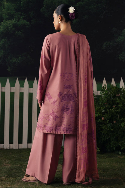Cross Stitch | The Moonsoon Edit 26 | BLUSH ESSENCE-3PC PRINTED SUIT - Luxury Dress - available at Maria Faisal in UK and USA.