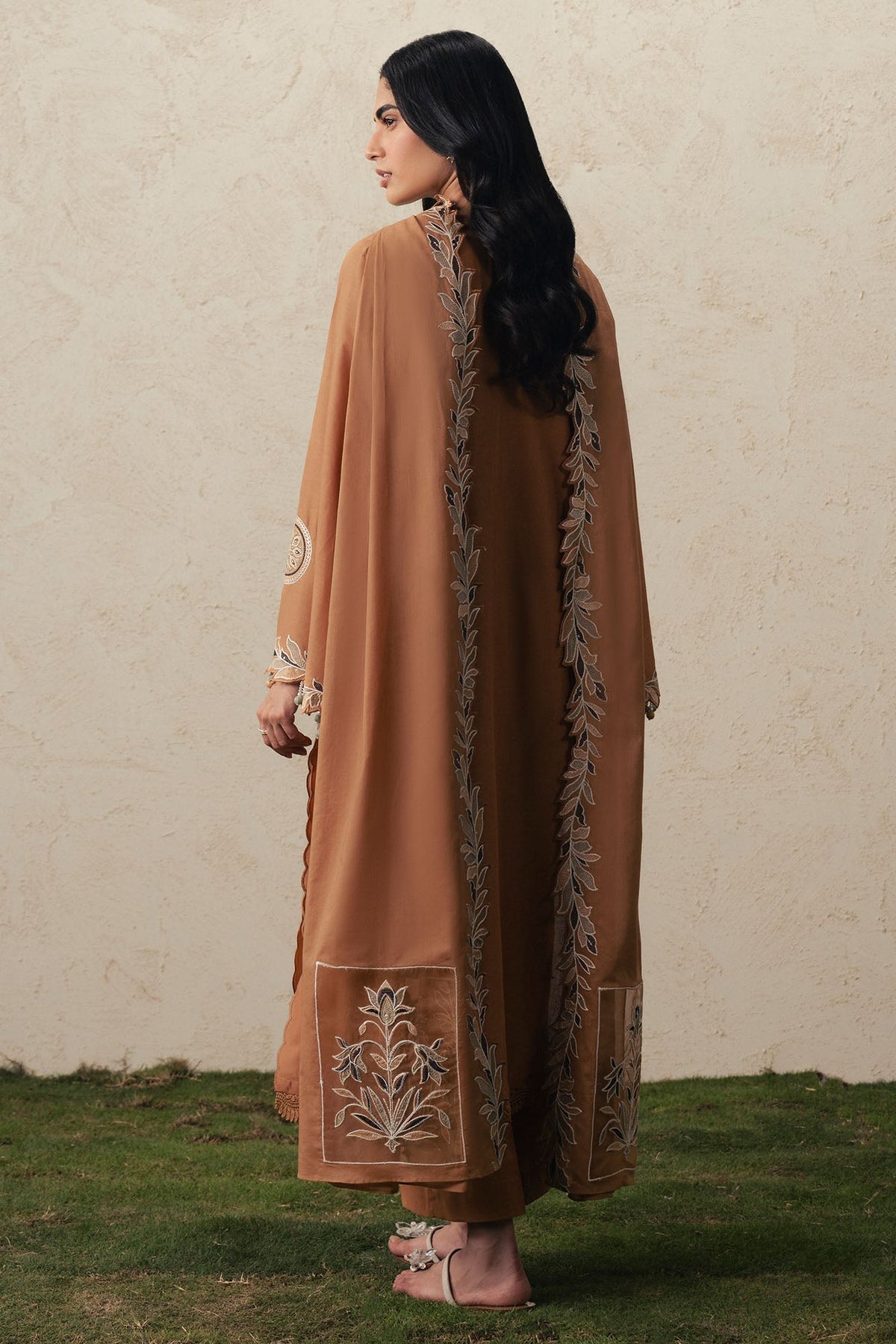 Cross Stitch | The Moonsoon Edit 26 | AMBER DUNE-3PC EMBROIDERED SUIT - Luxury Dress - available at Maria Faisal in UK and USA.