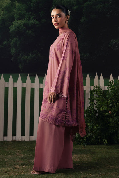 Cross Stitch | The Moonsoon Edit 26 | BLUSH ESSENCE-3PC PRINTED SUIT - Luxury Dress - available at Maria Faisal in UK and USA.
