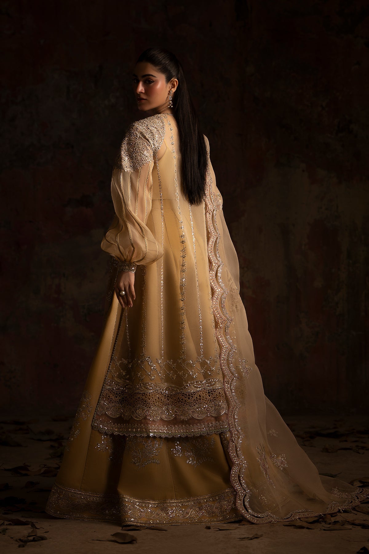 Nyra | Wedding Festive | Sunehri - Wedding Dress - available at Maria Faisal in UK and USA.