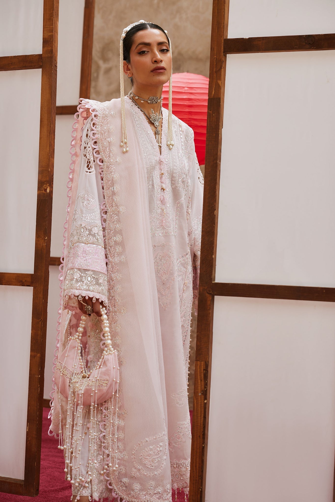 Elan | Kashmee Legacy Lawn 26 |ROUHAAN (EL26-04 B) - Luxury Dress - available at Maria Faisal in UK and USA.