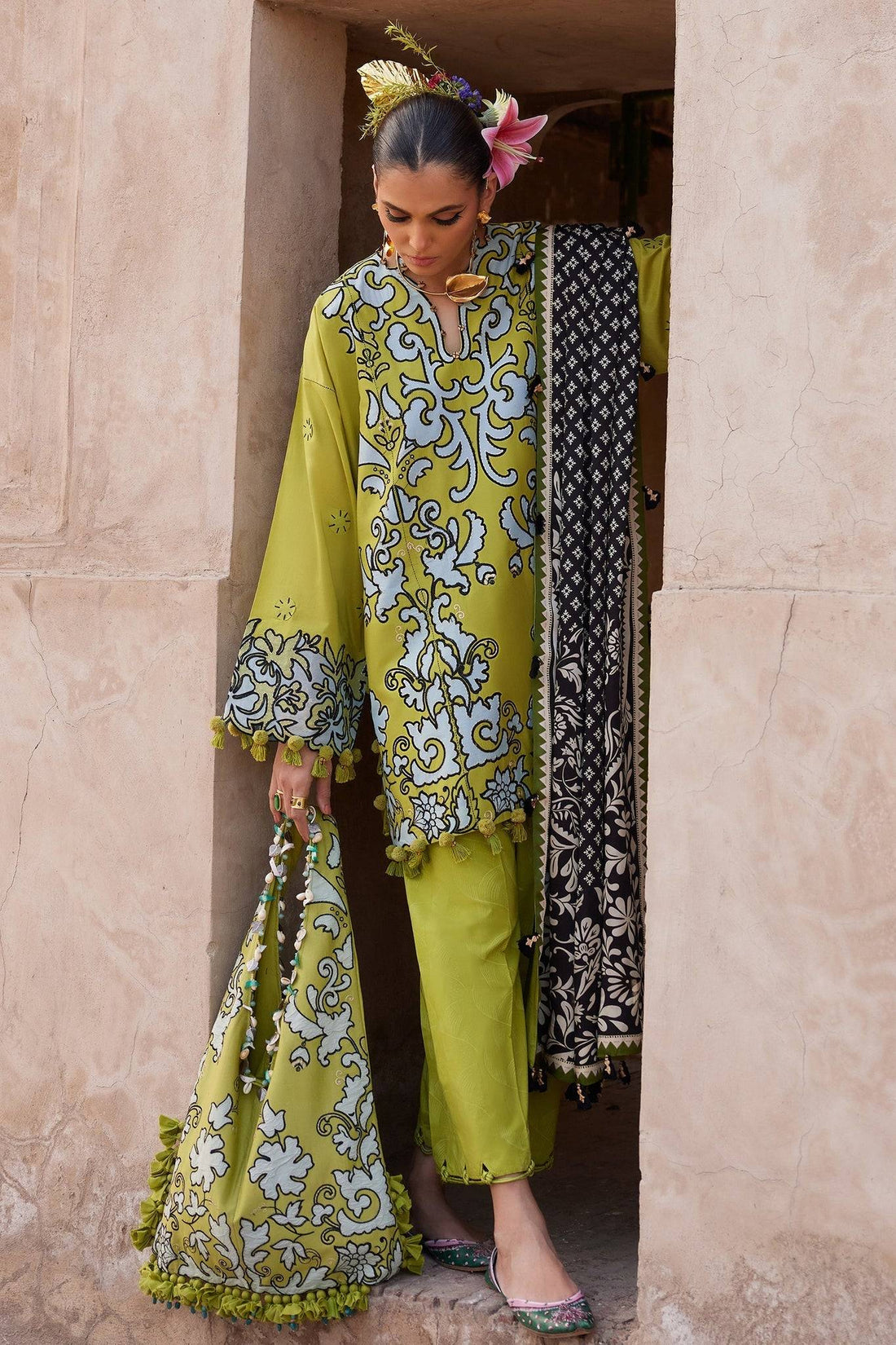 Elan | Luxury Lawn 25 | SOLENE (EL25-03 A) by Maria Faisal - Registered Vendor of : Elan - type : Ladies Clothes - 100% original wedding dresses