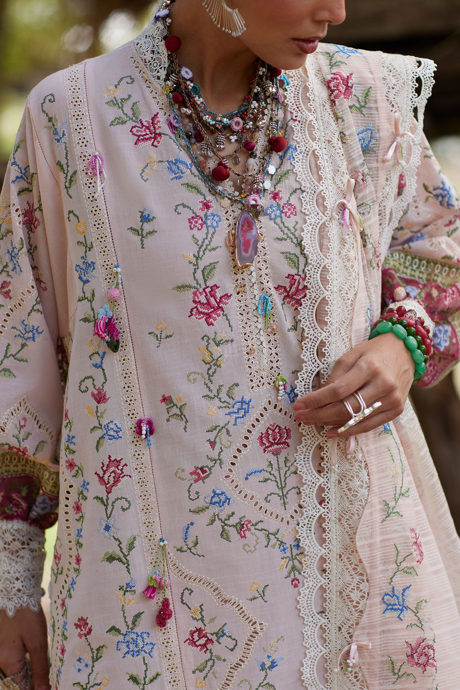 Elan | Kashmee Legacy Lawn 26 |SOZRAAG (EL26-03 A) - Luxury Dress - available at Maria Faisal in UK and USA.