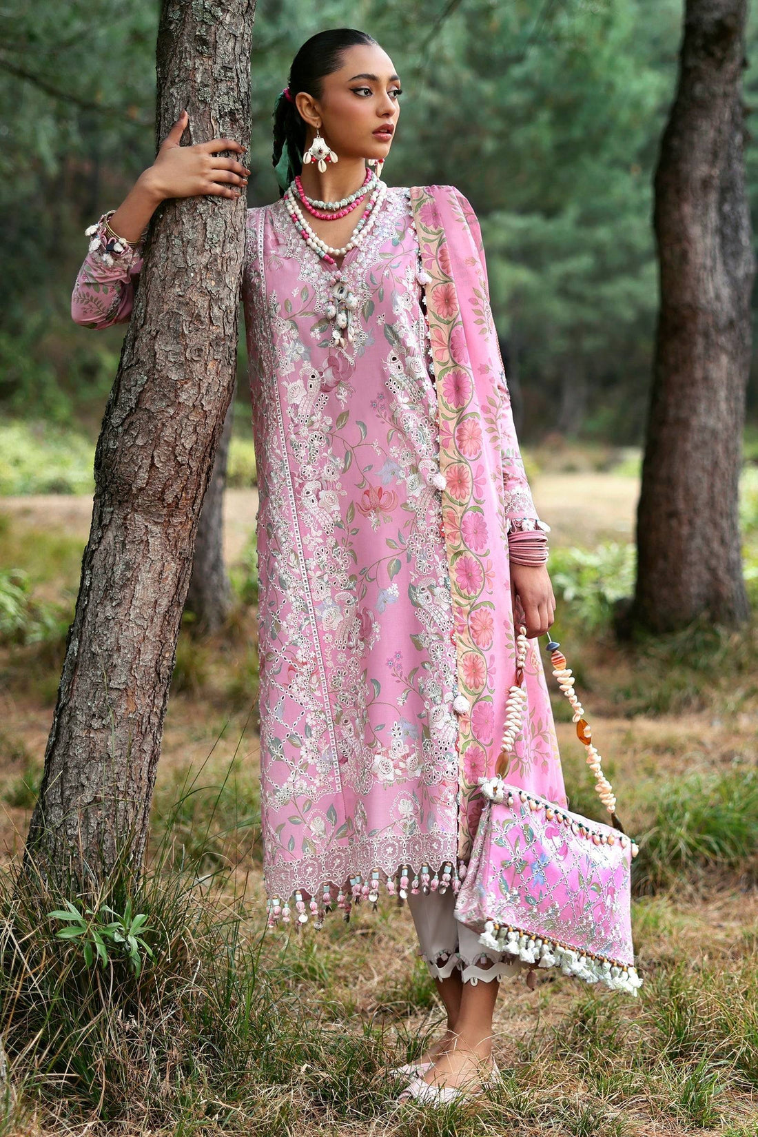 Zaha | Lawn 25 | ZAYANA (ZL25-01 A) by Maria Faisal - Registered Vendor of : Zaha - type : Ladies Clothes - 100% original wedding dresses