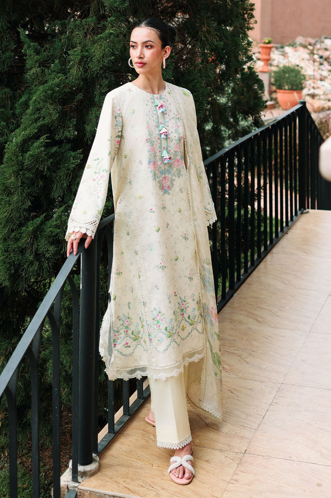 Cross Stitch | Eid Lawn Edit 26 | TROPIC MIST - Luxury Dress - available at Maria Faisal in UK and USA.