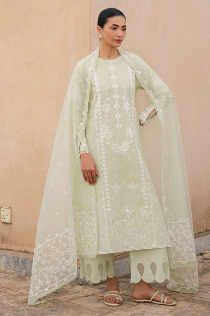 Cross Stitch | Mahiri Embroidered Collection 26 | Lumiere Meadow - Luxury Dress - available at Maria Faisal in UK and USA.