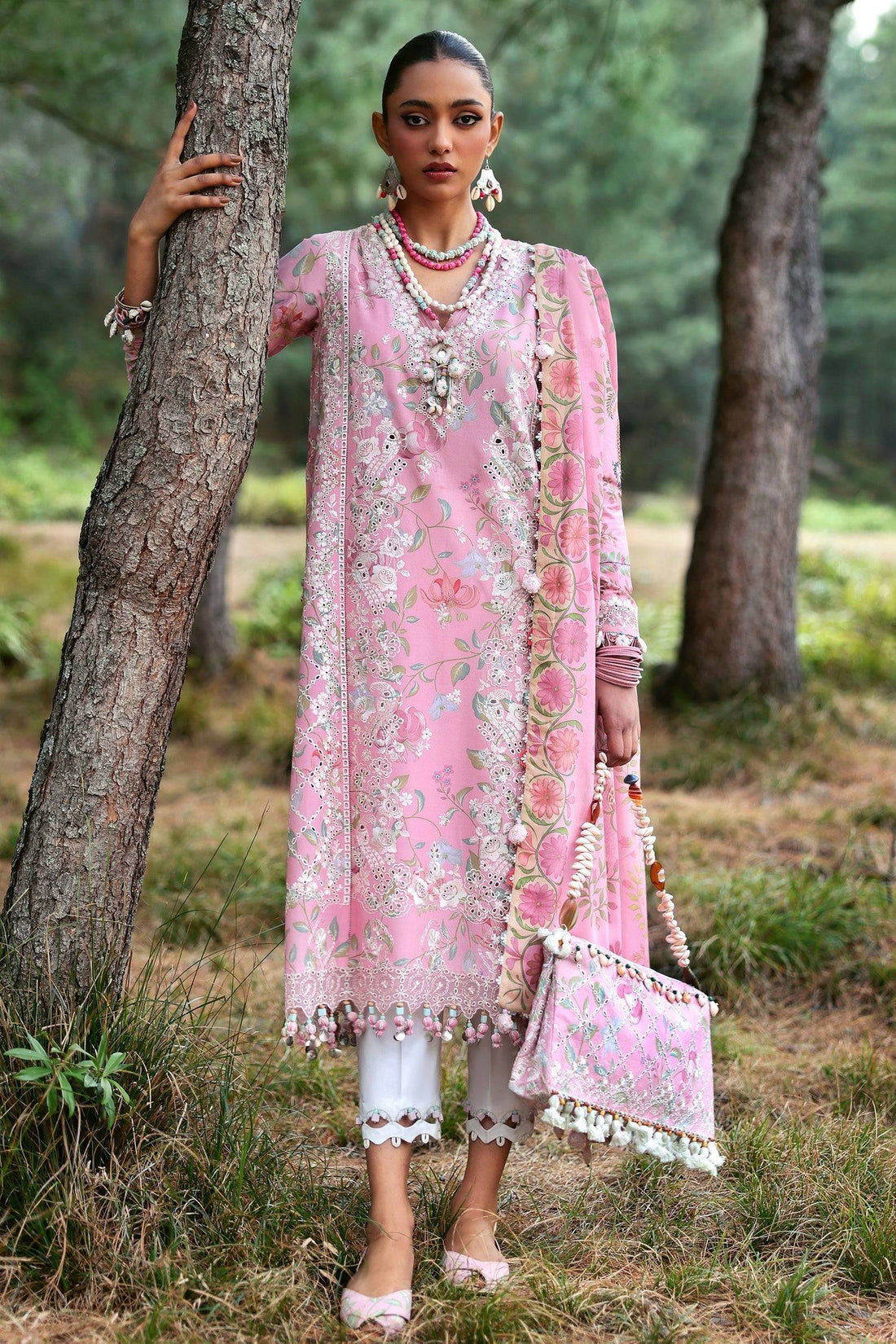 Zaha | Lawn 25 | ZAYANA (ZL25-01 A) by Maria Faisal - Registered Vendor of : Zaha - type : Ladies Clothes - 100% original wedding dresses