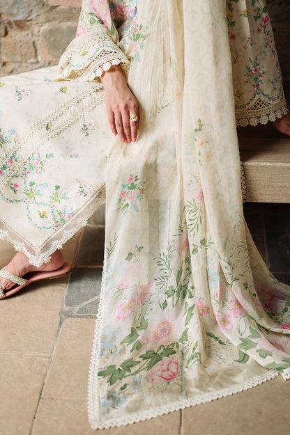 Cross Stitch | Eid Lawn Edit 26 | TROPIC MIST - Luxury Dress - available at Maria Faisal in UK and USA.