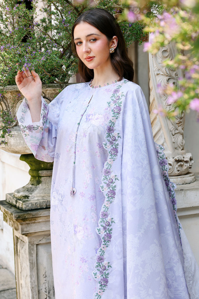 Cross Stitch | Eid Lawn Edit 26 | CRYSTAL GLAZE - Luxury Dress - available at Maria Faisal in UK and USA.
