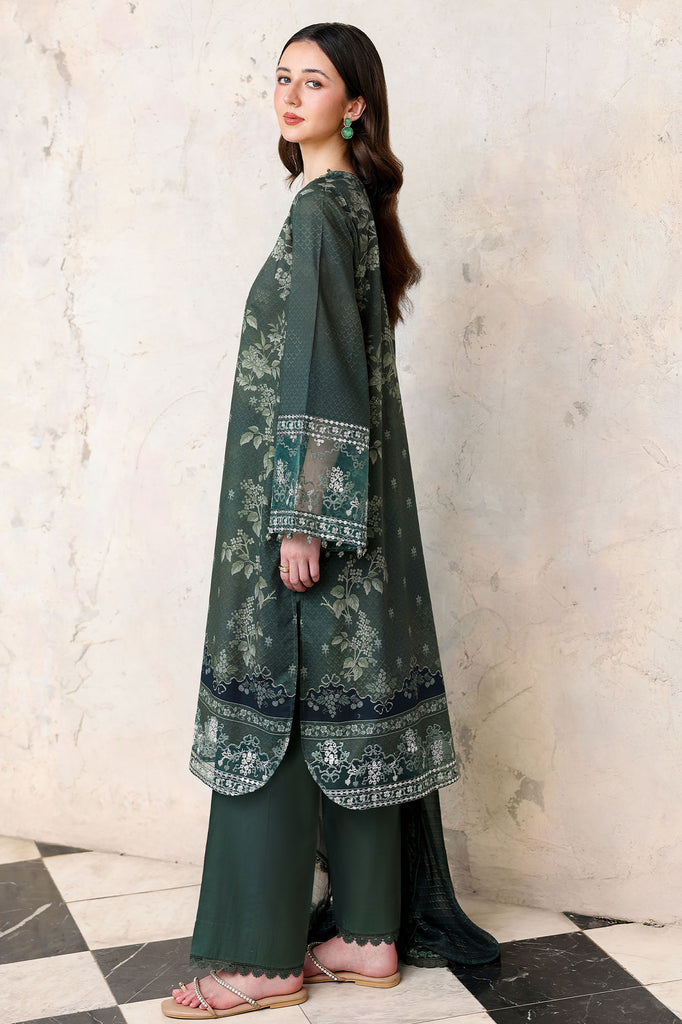 Cross Stitch | Eid Lawn Edit 26 | FOREST MUSE - Luxury Dress - available at Maria Faisal in UK and USA.