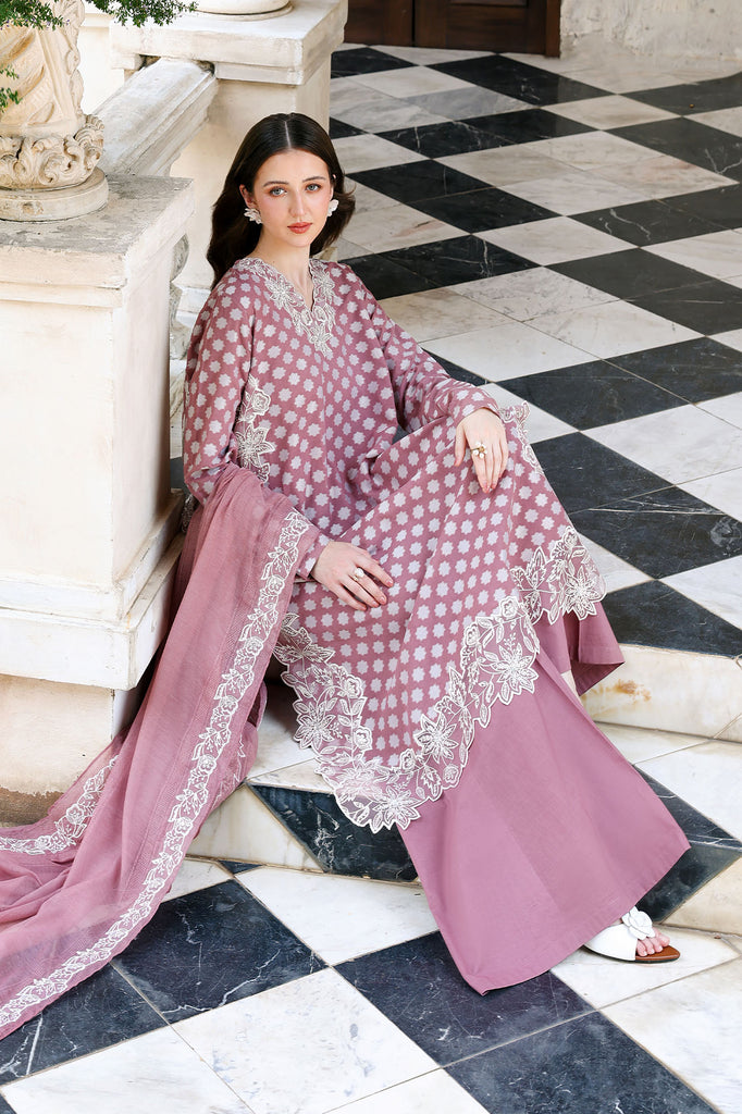 Cross Stitch | Eid Lawn Edit 26 | ASH ROSE - Luxury Dress - available at Maria Faisal in UK and USA.