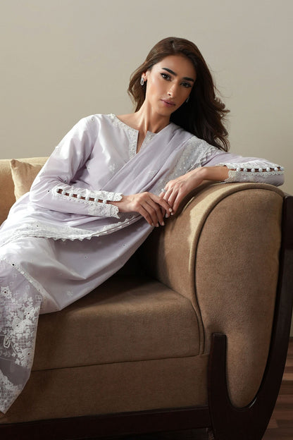 Cross S titch | Mahiri Embroidered Collection 26 |VIOLET DREAM - Luxury Dress - available at Maria Faisal in UK and USA.